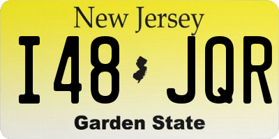 NJ license plate I48JQR