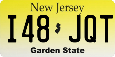 NJ license plate I48JQT