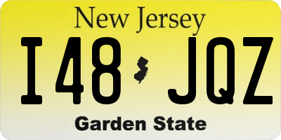 NJ license plate I48JQZ