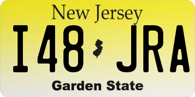 NJ license plate I48JRA