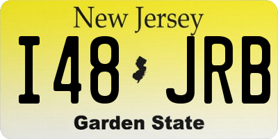 NJ license plate I48JRB