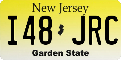 NJ license plate I48JRC