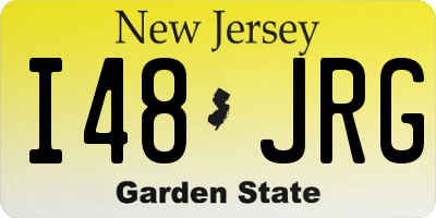 NJ license plate I48JRG