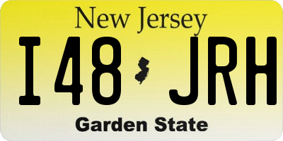 NJ license plate I48JRH