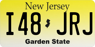 NJ license plate I48JRJ