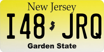 NJ license plate I48JRQ