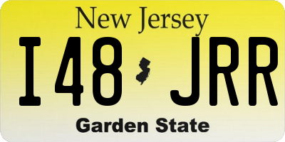 NJ license plate I48JRR