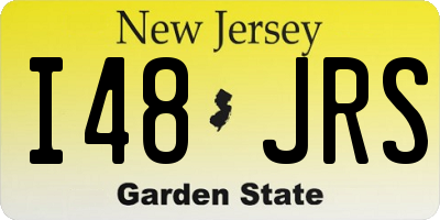 NJ license plate I48JRS