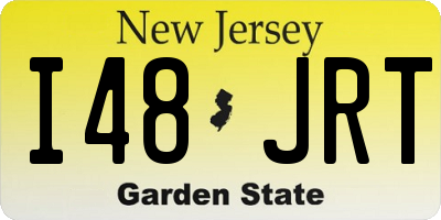 NJ license plate I48JRT