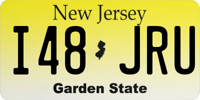 NJ license plate I48JRU
