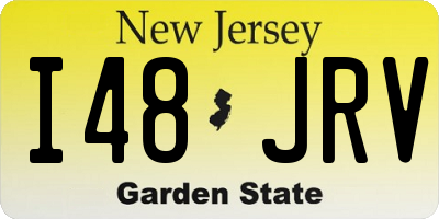 NJ license plate I48JRV