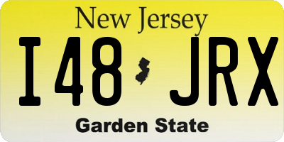 NJ license plate I48JRX