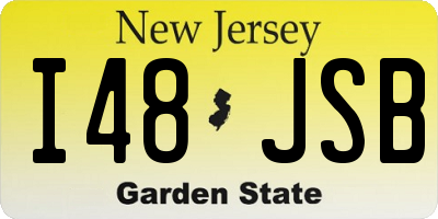 NJ license plate I48JSB