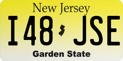 NJ license plate I48JSE