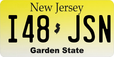 NJ license plate I48JSN