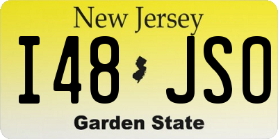 NJ license plate I48JSO