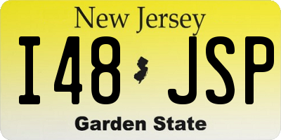 NJ license plate I48JSP
