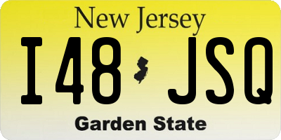 NJ license plate I48JSQ