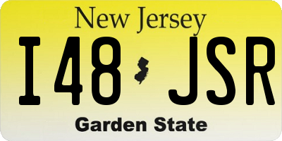 NJ license plate I48JSR