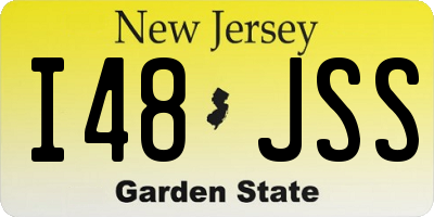 NJ license plate I48JSS