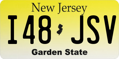 NJ license plate I48JSV