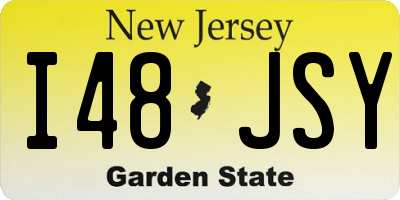 NJ license plate I48JSY