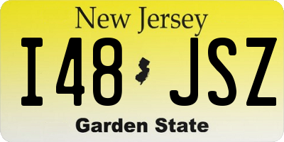 NJ license plate I48JSZ