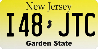 NJ license plate I48JTC
