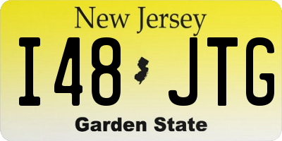 NJ license plate I48JTG