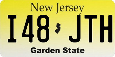 NJ license plate I48JTH