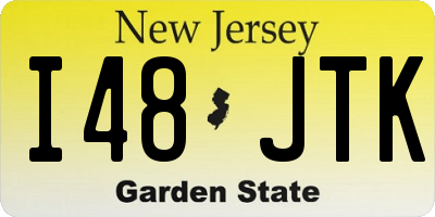NJ license plate I48JTK