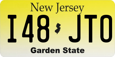 NJ license plate I48JTO