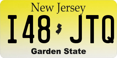 NJ license plate I48JTQ