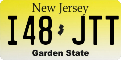 NJ license plate I48JTT