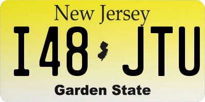 NJ license plate I48JTU