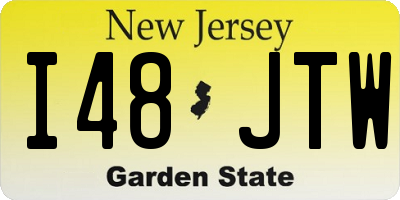 NJ license plate I48JTW