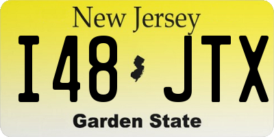 NJ license plate I48JTX