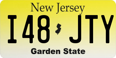 NJ license plate I48JTY