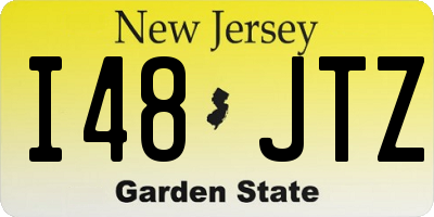 NJ license plate I48JTZ