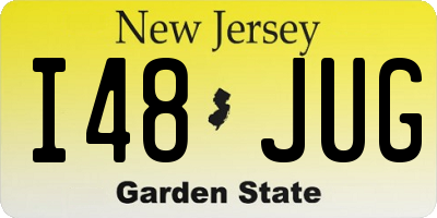 NJ license plate I48JUG