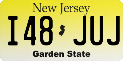 NJ license plate I48JUJ