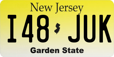 NJ license plate I48JUK