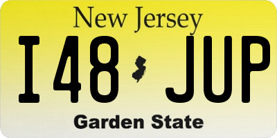 NJ license plate I48JUP
