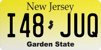 NJ license plate I48JUQ