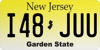 NJ license plate I48JUU