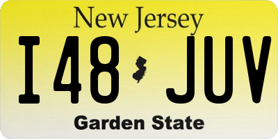 NJ license plate I48JUV