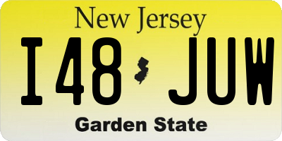 NJ license plate I48JUW