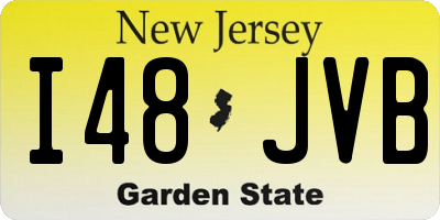 NJ license plate I48JVB