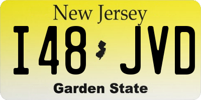 NJ license plate I48JVD