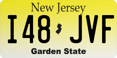 NJ license plate I48JVF